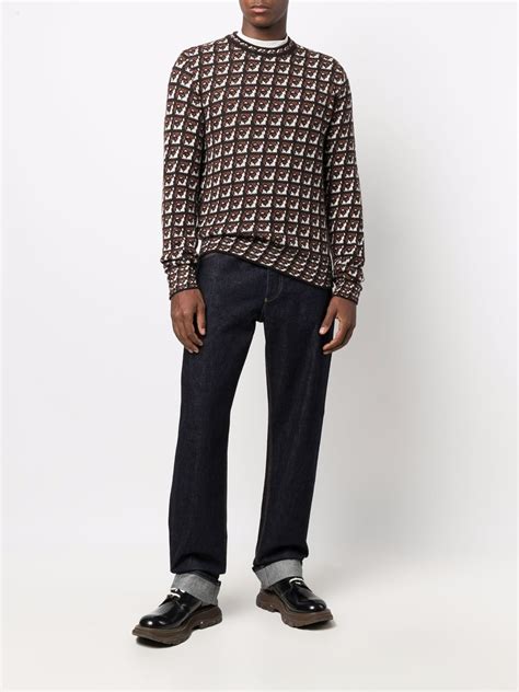 magliette jacquard uomo prada|Prada Maglia Jacquard Jumper .